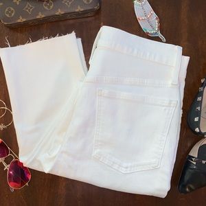 NWT Madewell perfect vintage crop jean white sz 28